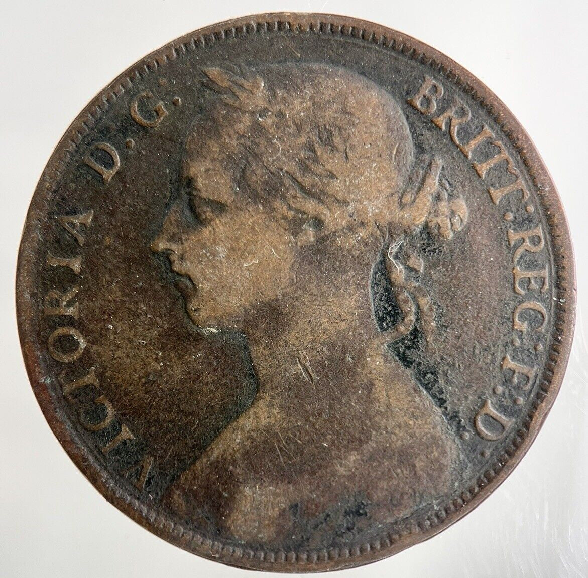 1885 Victoria One Penny Coin | Collectable Grade
