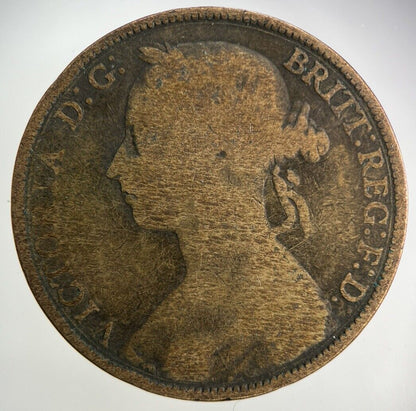 1885 Victoria One Penny Coin | Collectable Grade