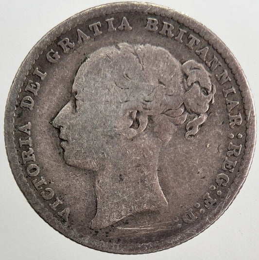 1885 Victoria Shilling Silver Coin | Collectable Grade | a5689