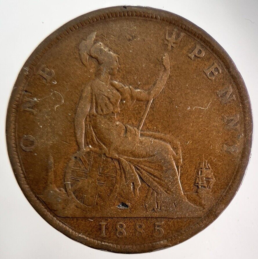 1885 Victoria One Penny Coin | Collectable Grade