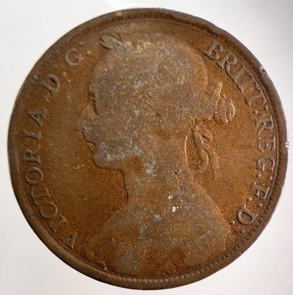 1885 Victoria One Penny Coin | Collectable Grade