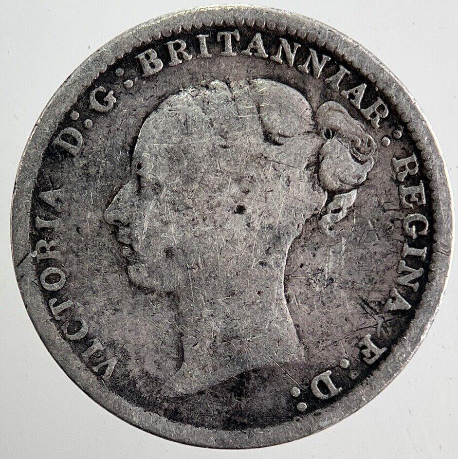 1885 Victoria Threepence Silver Coin | Fine Collectable Grade