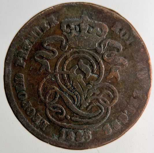 1886 Belgium 2 Cent Coin | Collectable Grade