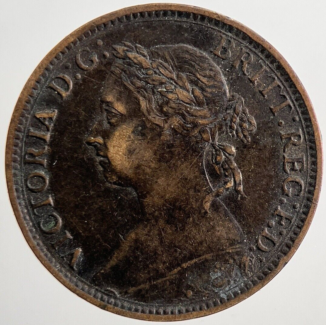 1886 Victoria Farthing Coin | Very High Grade | a8075