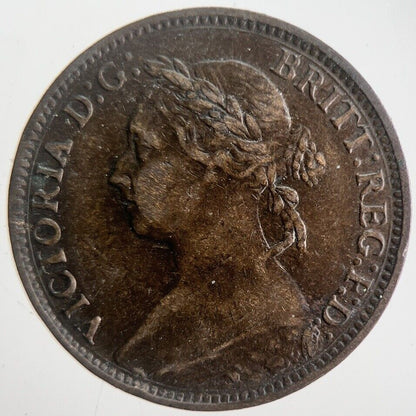 1886 Victoria Farthing Coin | Fine Collectable Grade | a4566