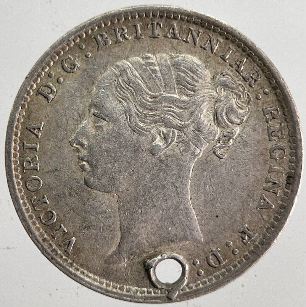 1885 Victoria Threepence Silver Coin | Very High Grade | a7130