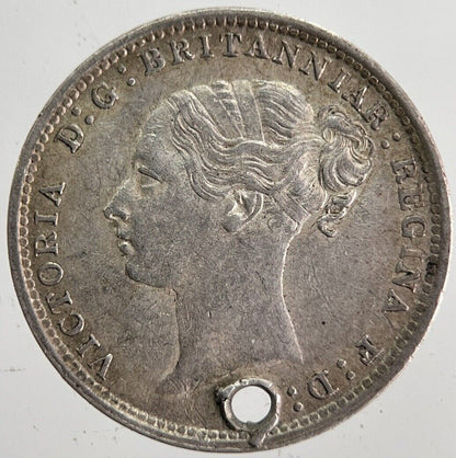 1885 Victoria Threepence Silver Coin | Very High Grade | a7130