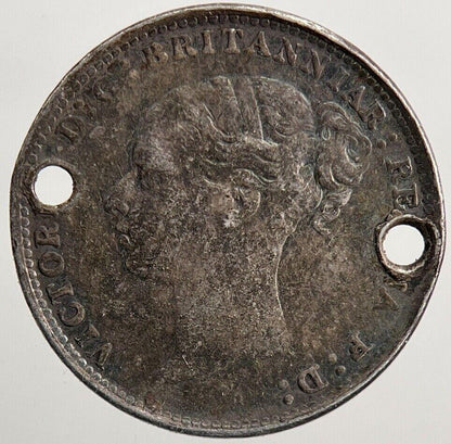 1885 Victoria Threepence Silver Coin | Very High Grade | a5561