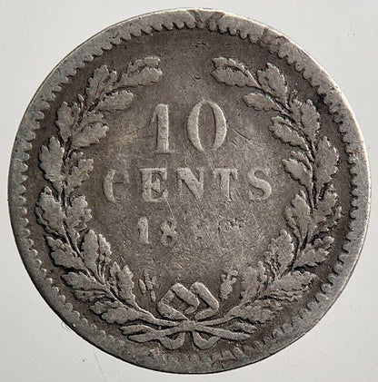 1886 Netherlands 10 Cents Silver Coin | Collectable Grade | a3747