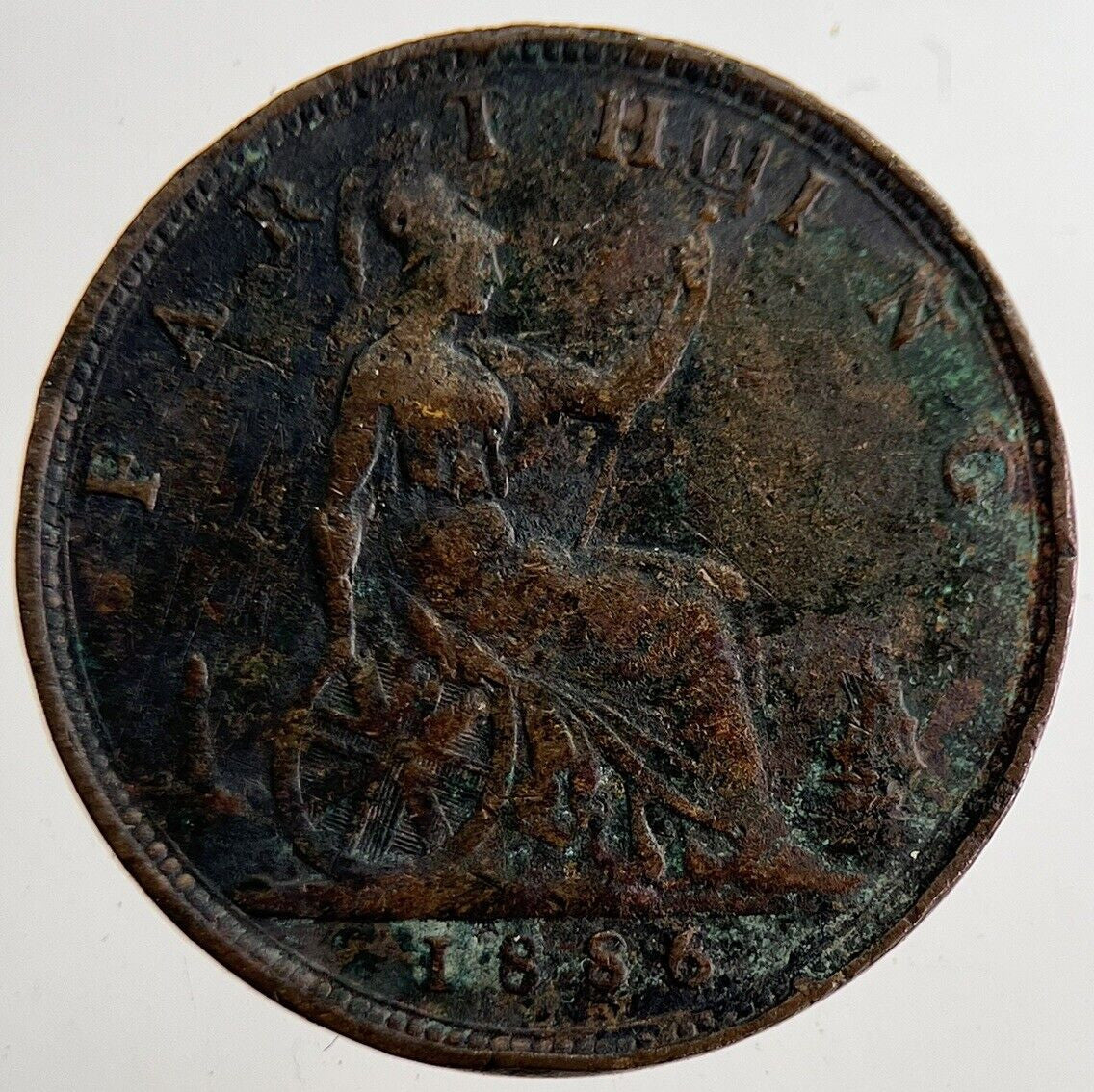 1886 Victoria Farthing Coin | Fine Collectable Grade | a8891