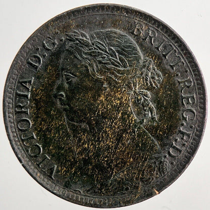 1886 Victoria Farthing Coin | Very High Grade | a5462