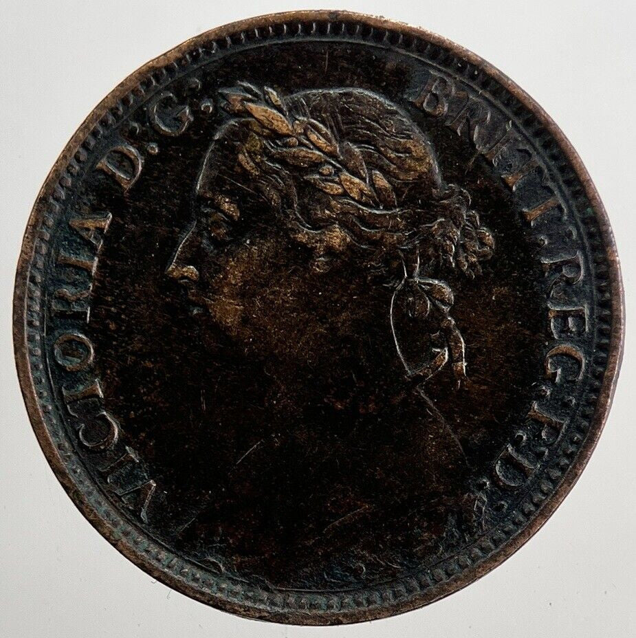 1886 Victoria Farthing Coin | Very High Grade | a5830