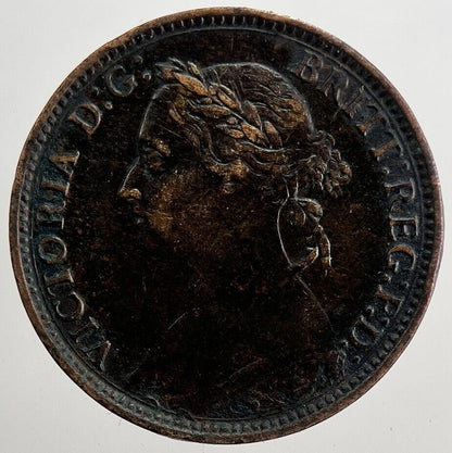 1886 Victoria Farthing Coin | Very High Grade | a5830