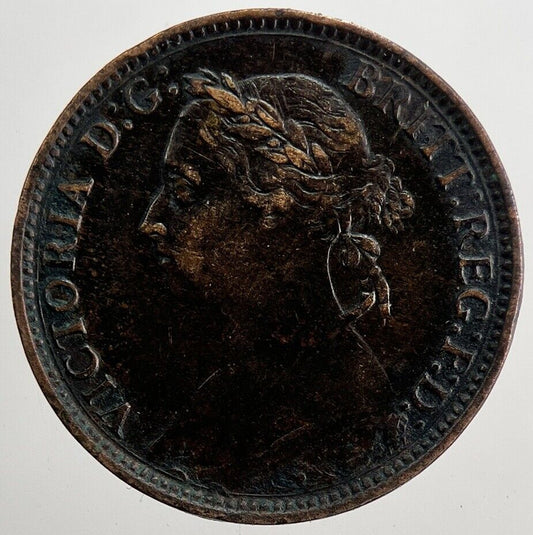 1886 Victoria Farthing Coin | Very High Grade | a5830