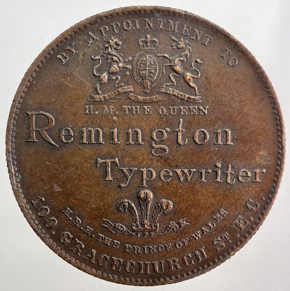 1886 Remington Typewriter Royal Family Token Coin | Very High Grade | a5793