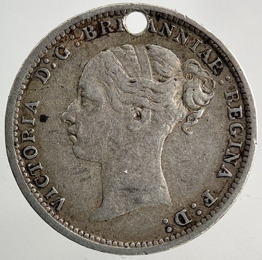 1885 Victoria Threepence Silver Coin | Very High Grade