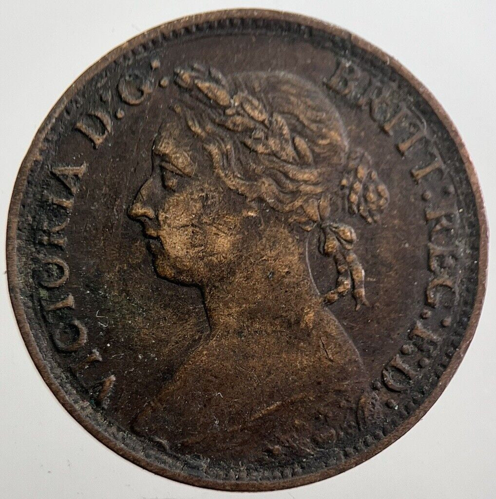 1886 Victoria Farthing Coin | Very High Grade | a7697