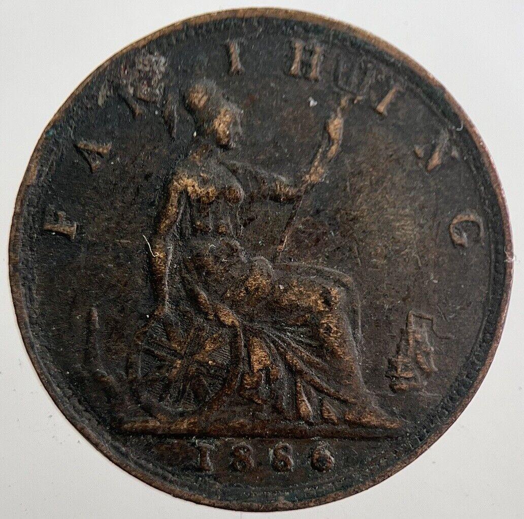 1886 Victoria Farthing Coin | Very High Grade | a7697