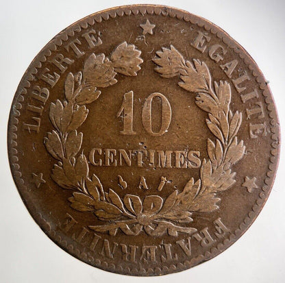 1886 France 10 Centimes Coin | Collectable Grade