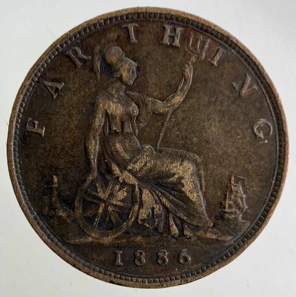 1886 Victoria Farthing Coin | Fine Collectable Grade