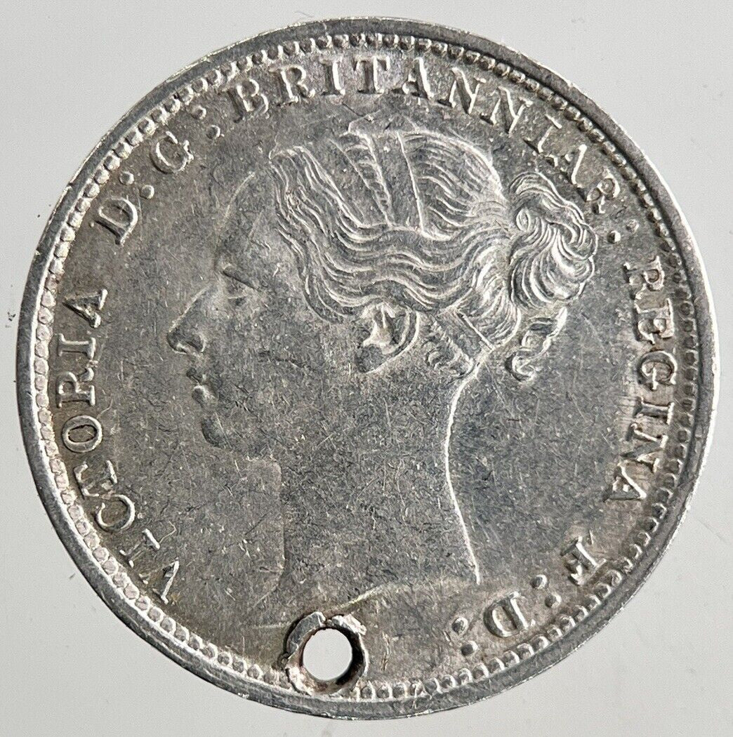 1885 Victoria Threepence Silver Coin | Very High Grade