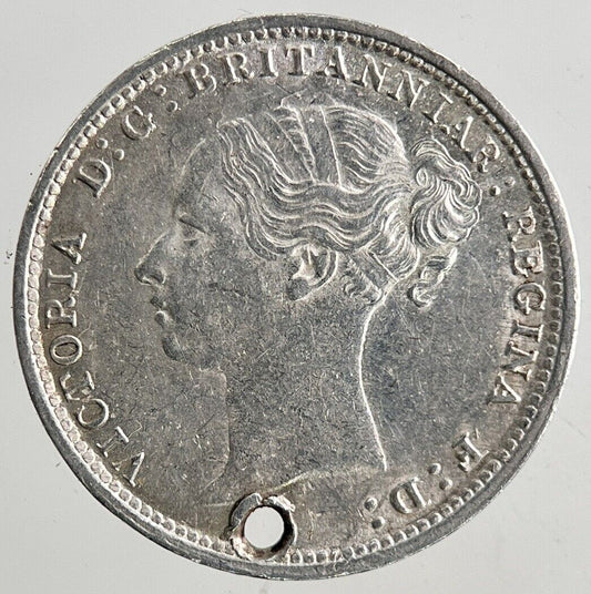1885 Victoria Threepence Silver Coin | Very High Grade
