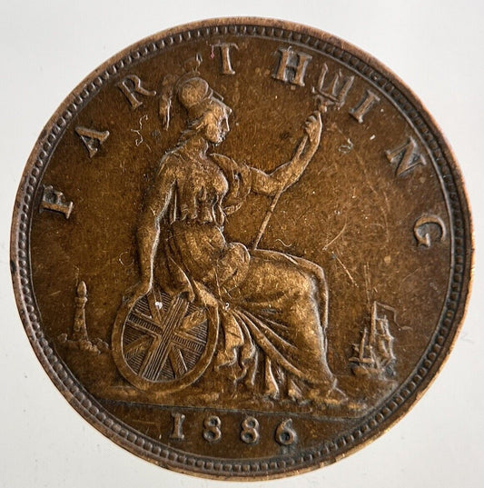 1886 Victoria Farthing Coin | Very High Grade