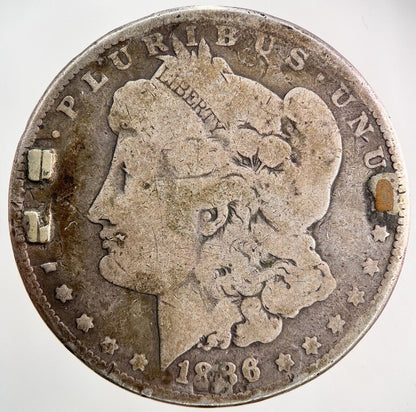 1886 US USA Morgan Dollar Silver Coin | Collectable Grade