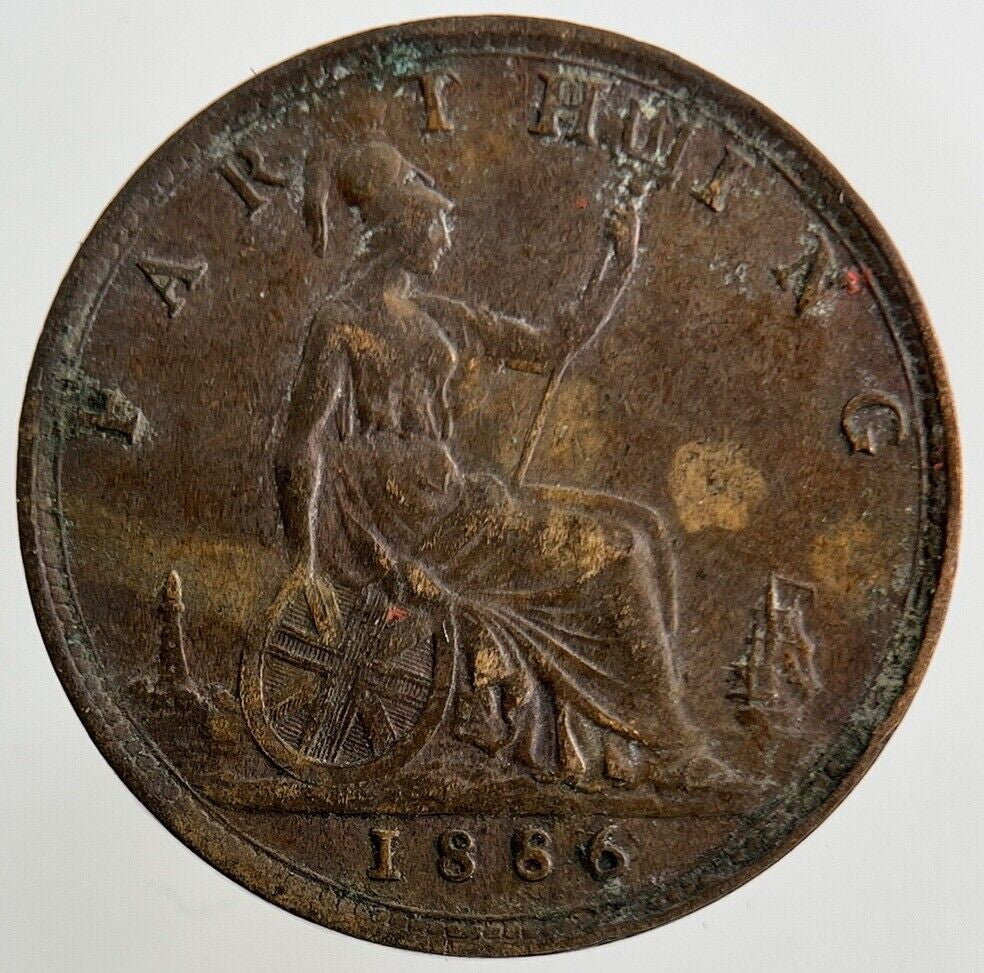 1886 Victoria Farthing Coin | Very High Grade