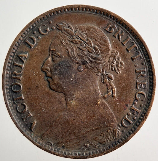 1886 Victoria Farthing Coin | Very High Grade