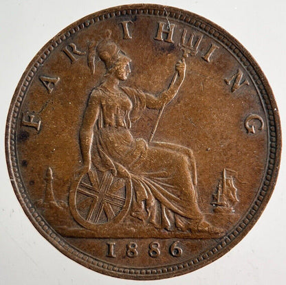 1886 Victoria Farthing Coin | Very High Grade