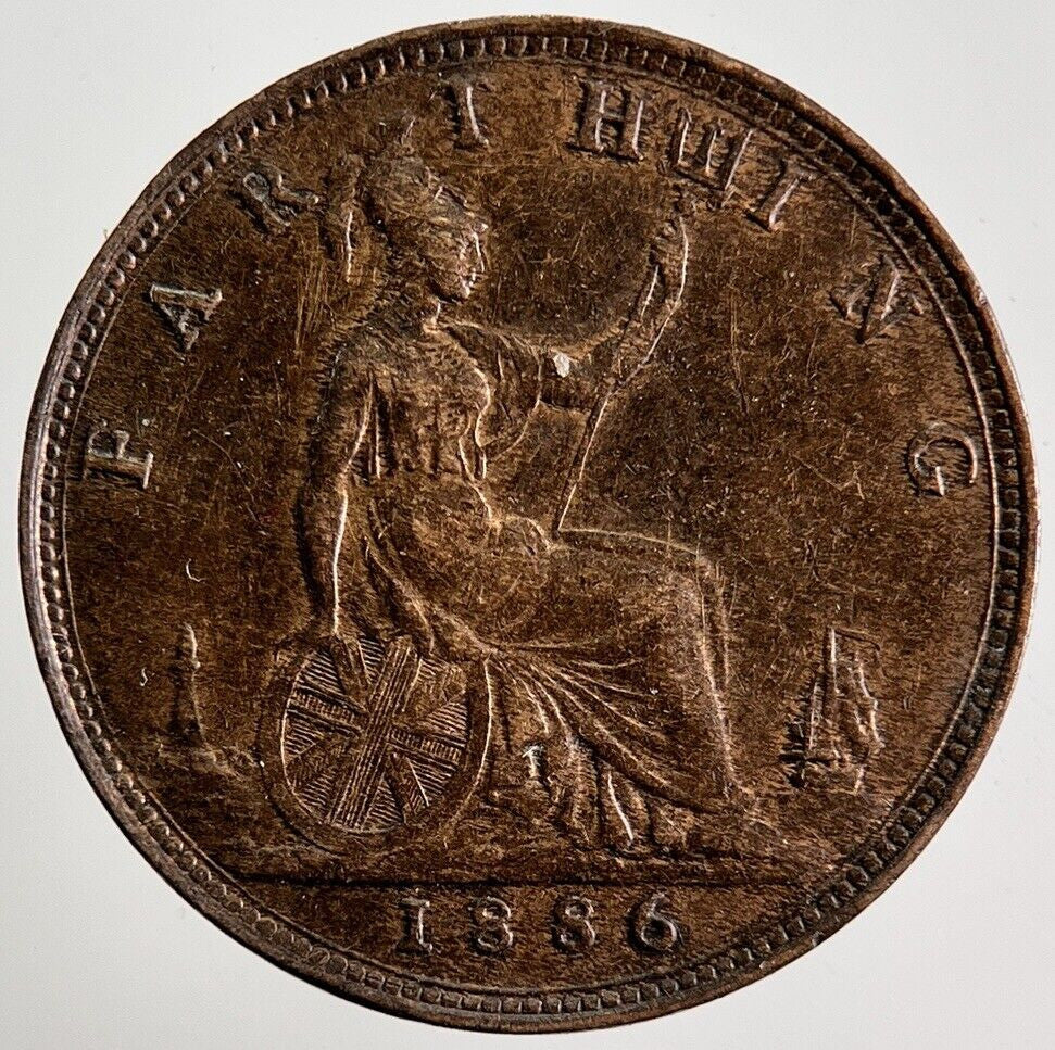 1886 Victoria Farthing Coin | Very High Grade