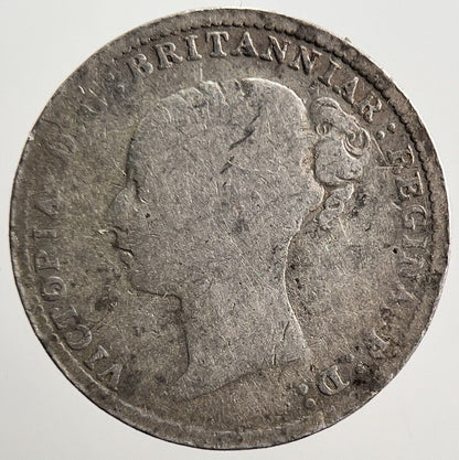 1886 Victoria Threepence Silver Coin | Fair Grade | a3574