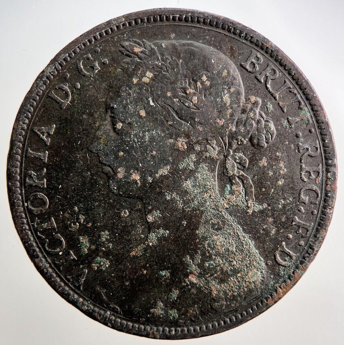 1886 Victoria Penny Coin | Fine Collectable Grade | a2935