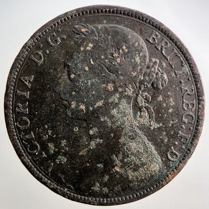 1886 Victoria Penny Coin | Fine Collectable Grade | a2935