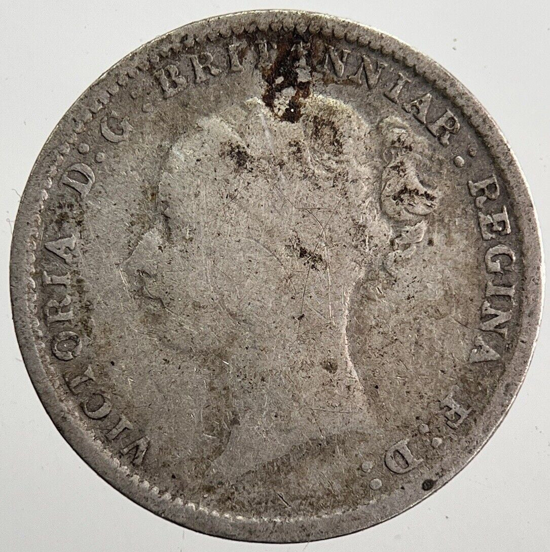 1886 Victoria Threepence Silver Coin | Collectable Grade | a7588