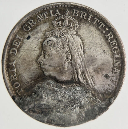 1886 Victoria Threepence Silver Coin | Collectable Grade