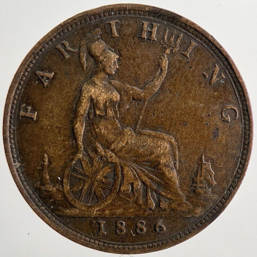 1886 Victoria Farthing Coin | Very High Grade | a8718