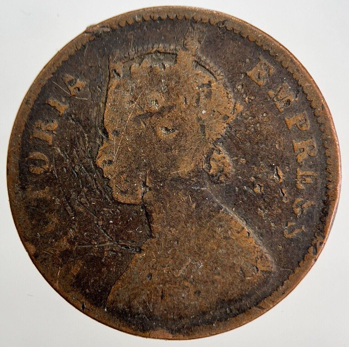 1886 India 1/4 One Quarter Anna Coin | Fair Grade | a1125