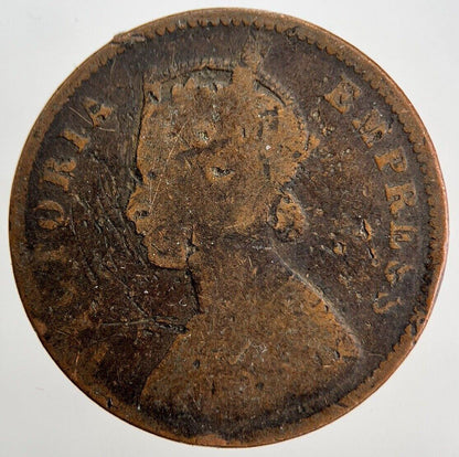 1886 India 1/4 One Quarter Anna Coin | Fair Grade | a1125