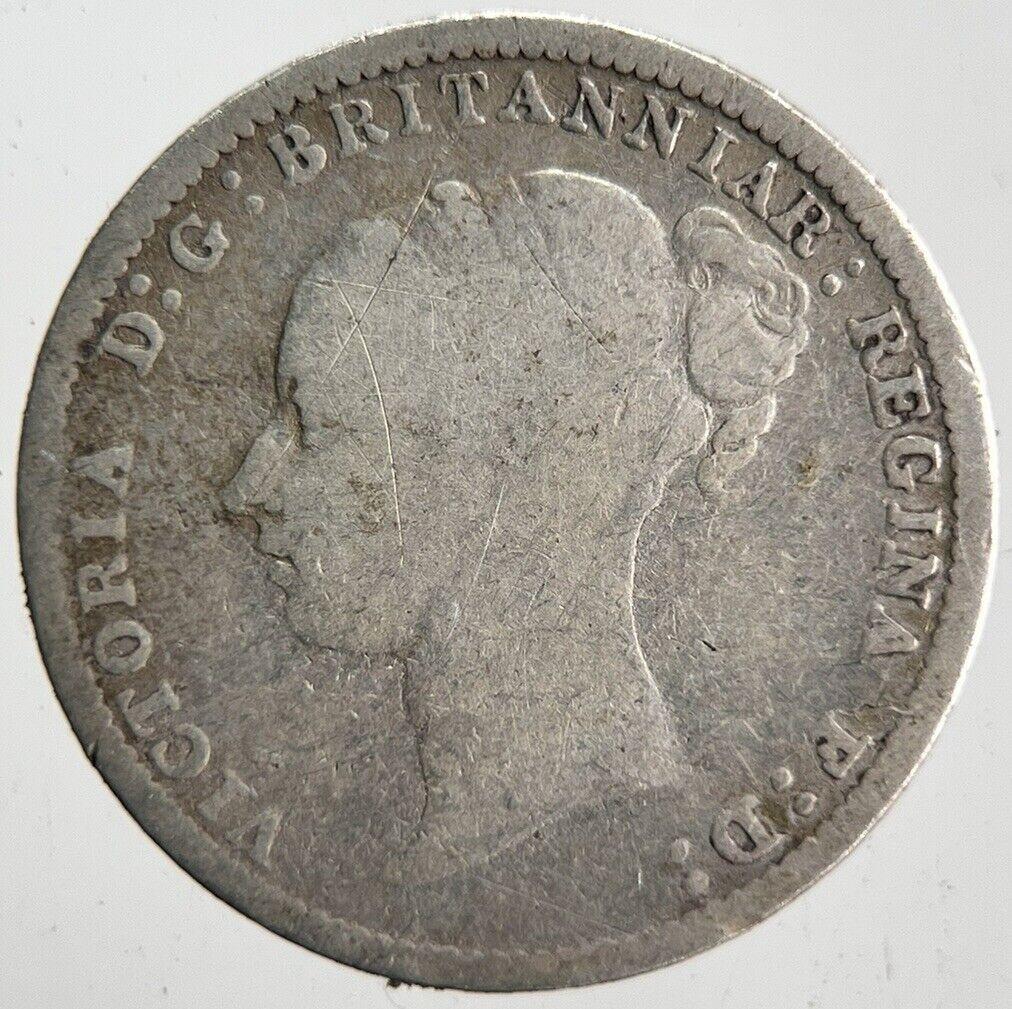 1886 Victoria Threepence Silver Coin | Collectable Grade | a4605