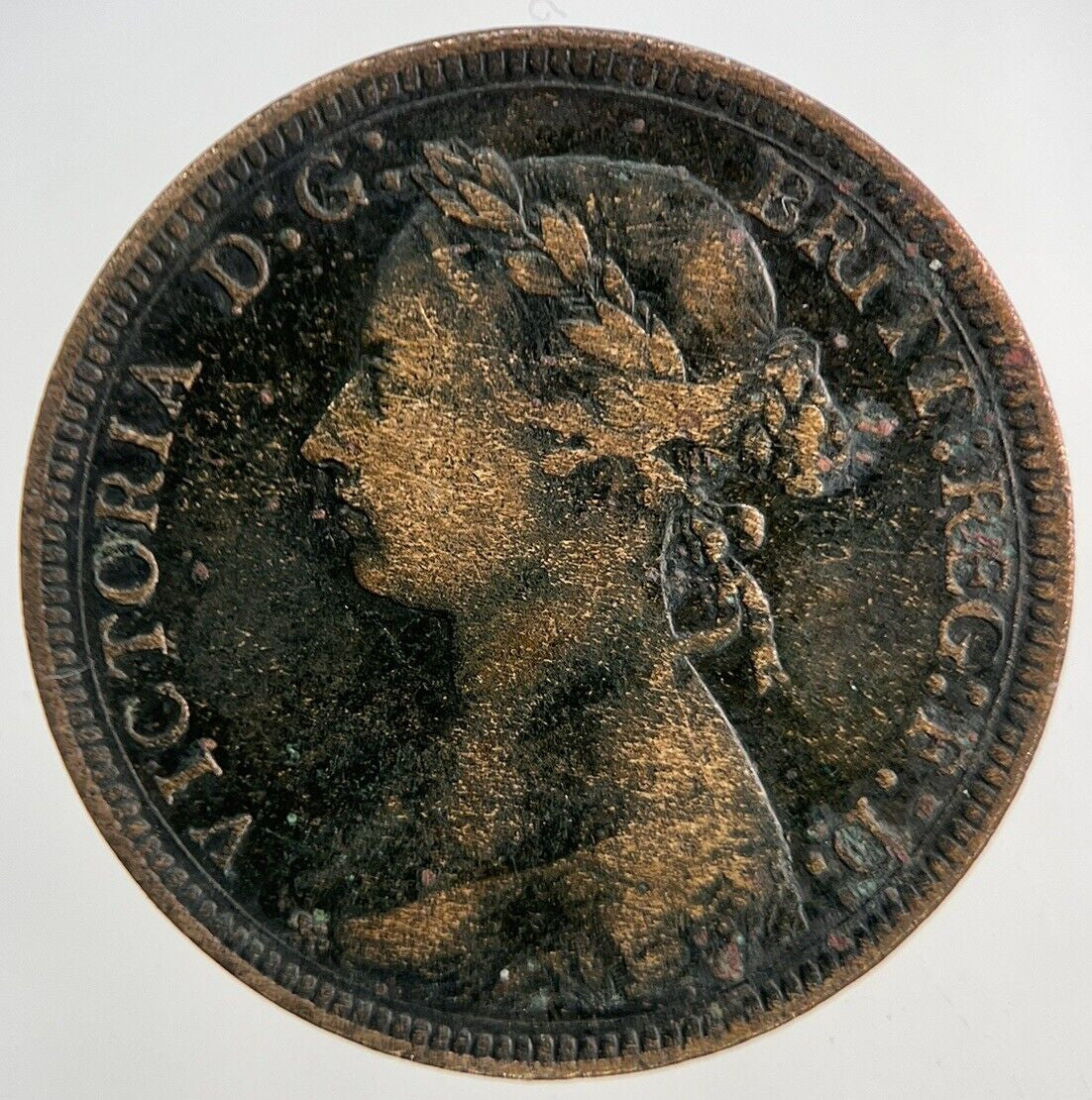 1886 Victoria Half-Penny Coin | Fine Collectable Grade