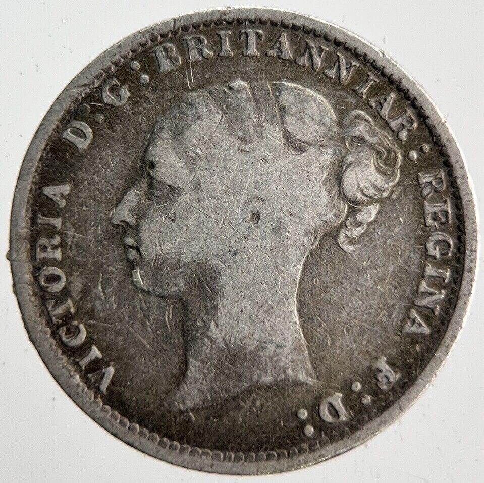 1886 Victoria Threepence Silver Coin | Collectable Grade | a4604