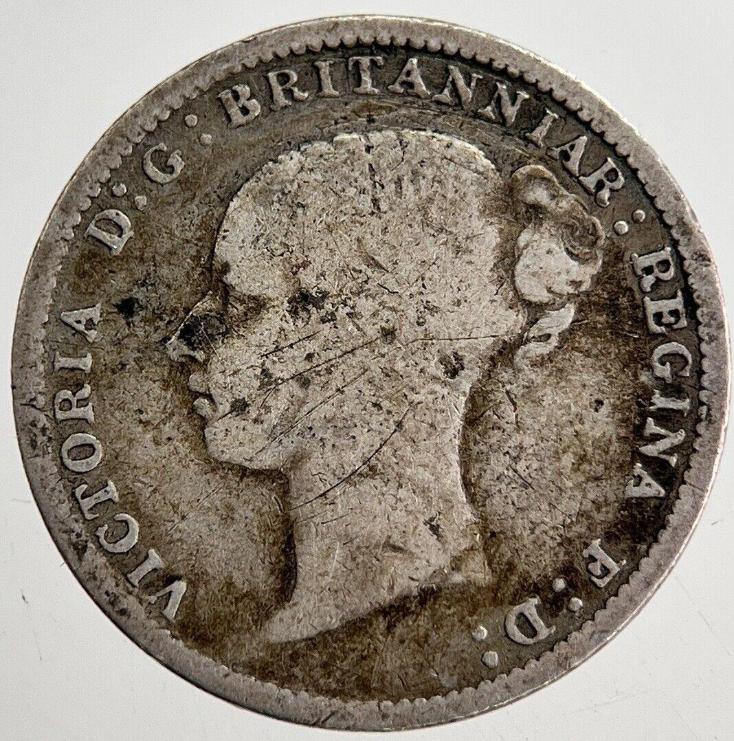 1886 Victoria Threepence Silver Coin | Collectable Grade | a8702