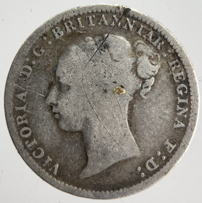 1886 Victoria Threepence Silver Coin | Collectable Grade | a4551