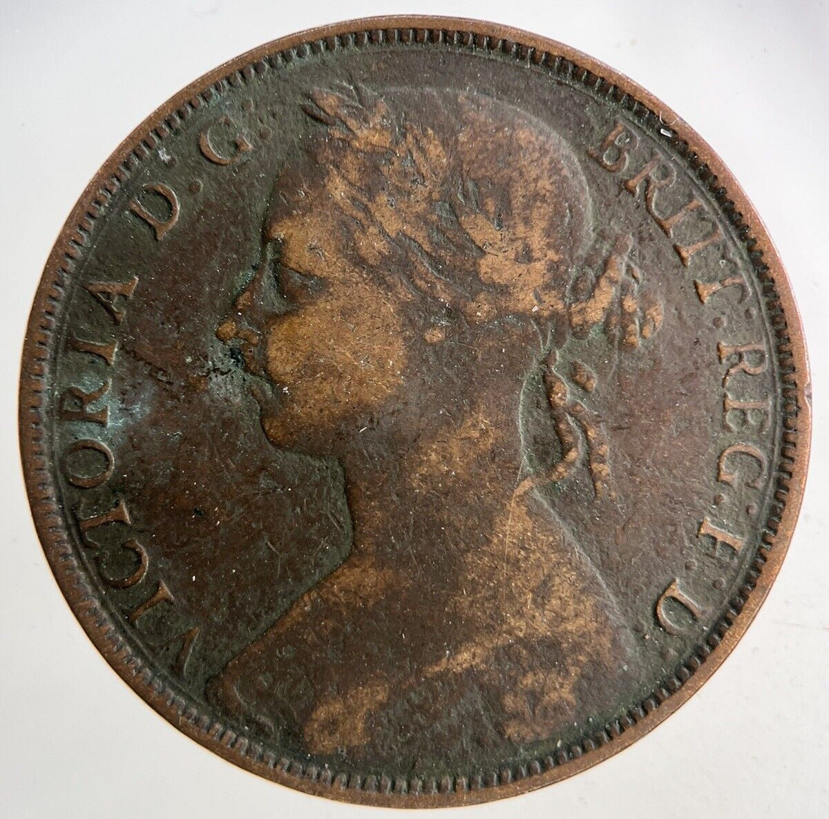 1886 Victoria One Penny Coin | Fine Collectable Grade