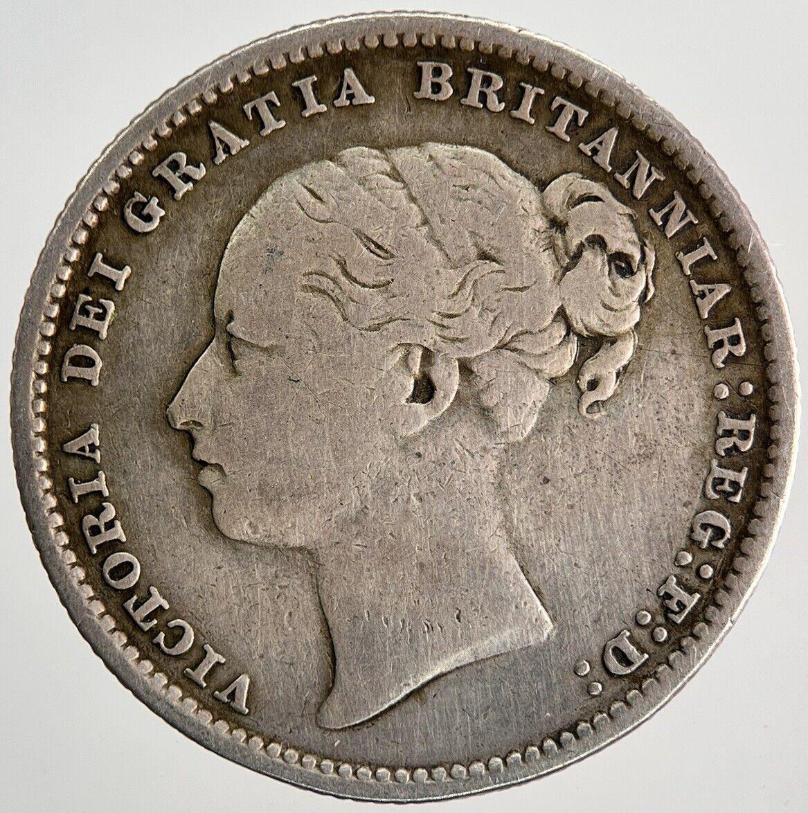 1886 Victoria One Shilling Silver Coin | Fine Collectable Grade | a9709