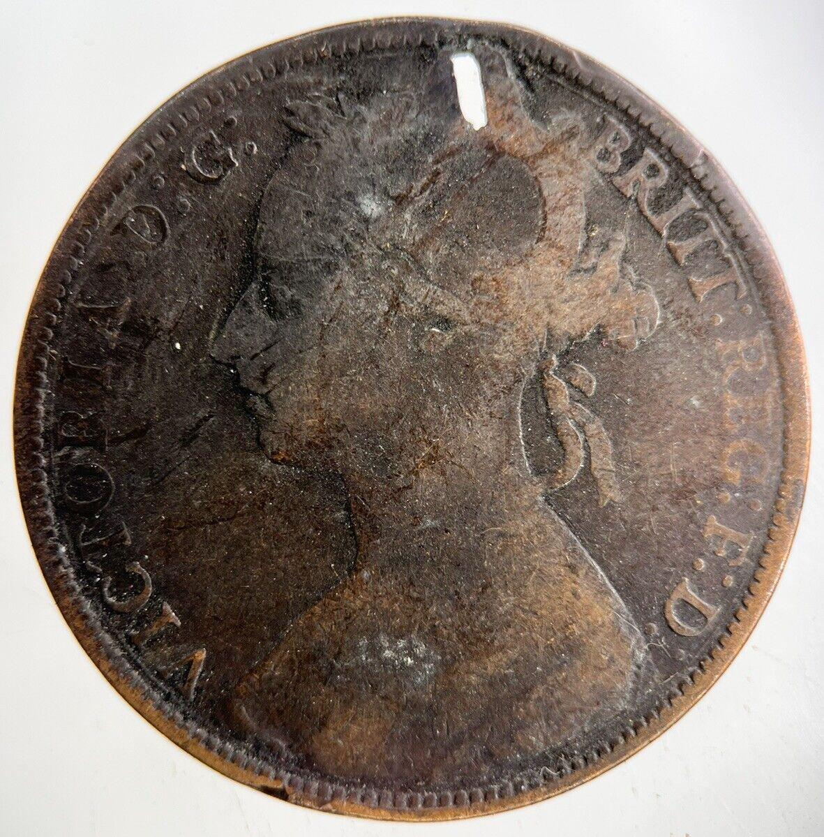 1886 Victoria One Penny Coin | Collectable Grade