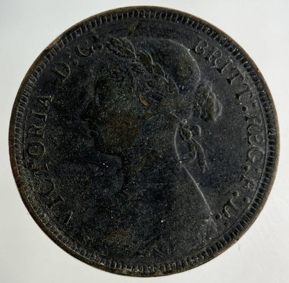 1886 Victoria Half-Penny Coin | Very High Grade