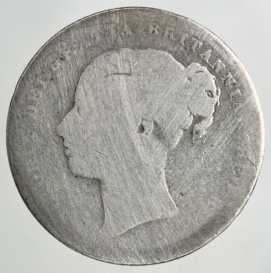1886 Victoria Shilling Silver Coin | Fair Grade